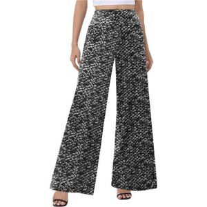 Wide Leg Palazzo Pants for Women Ginkgo Leaf